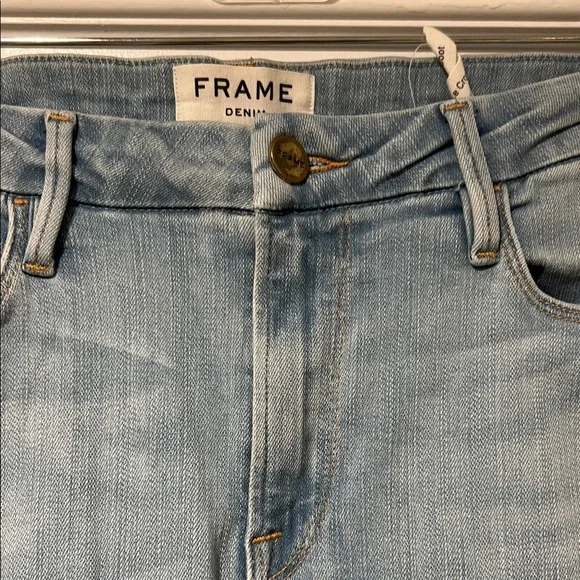 Frame Denim Light Blue Wide Leg Jeans - Picture 5 of 13